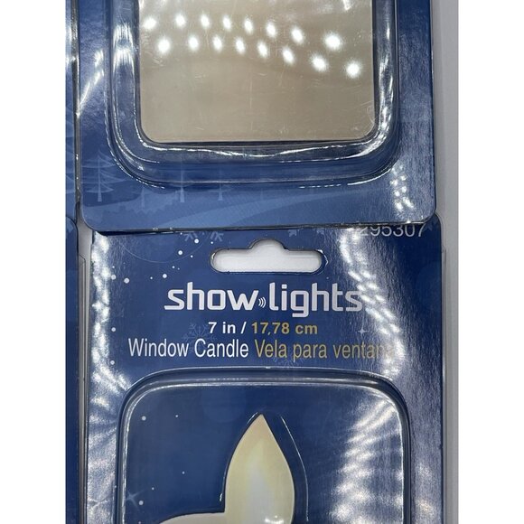 Show Lights 7" Candle Battery Stick On Window Off White Cream Color Lot of 6 - Picture 2 of 5